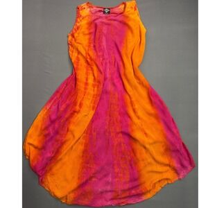 Cal Style Tie Dye Dress Sleeveless Casual Summer‎ Dress Small